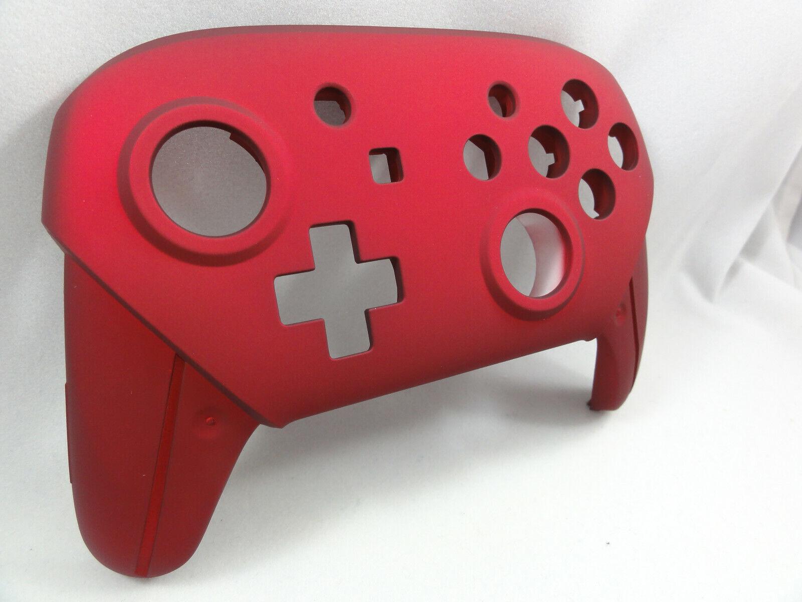 Red Soft Touch Front & Back Shell for Nintendo Switch Pro Controller ...