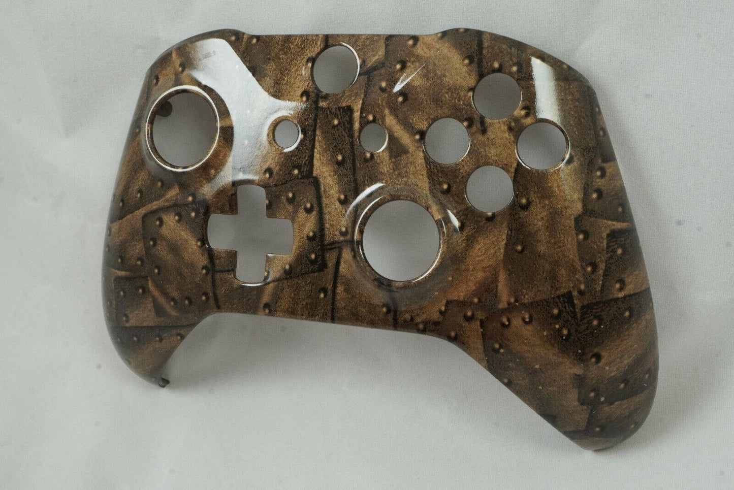 Brown Riveted Steel Front Shell For Xbox One S Controller Model 1708 - Mike's Accessories and More