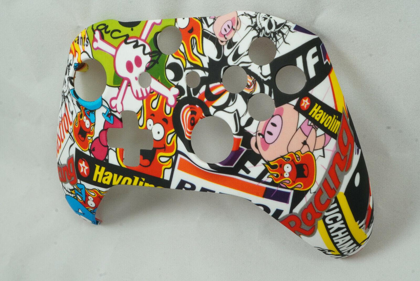 Sticker Bomb Soft Touch Front Shell For Xbox One S Controller  - Model 1708 - Mike's Accessories and More