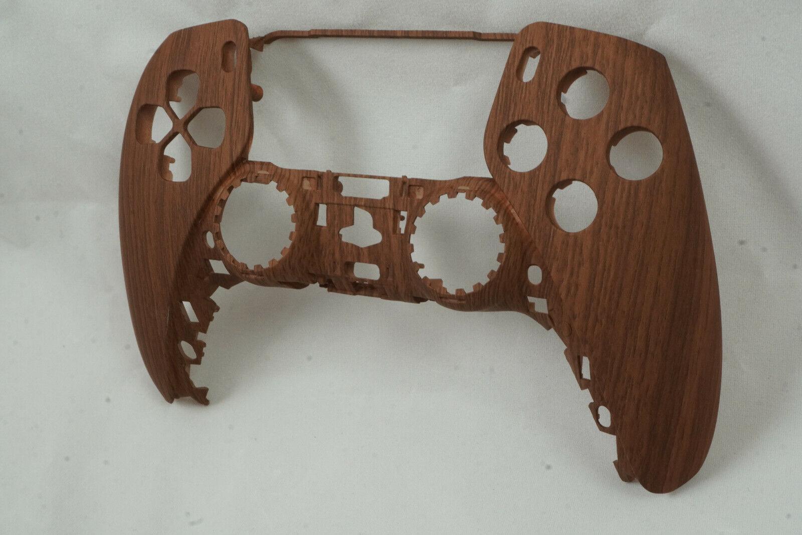 Wooden Grain Soft Touch Front Shell For PS5 Controller Model CFI-ZCT1W - Mike's Accessories and More