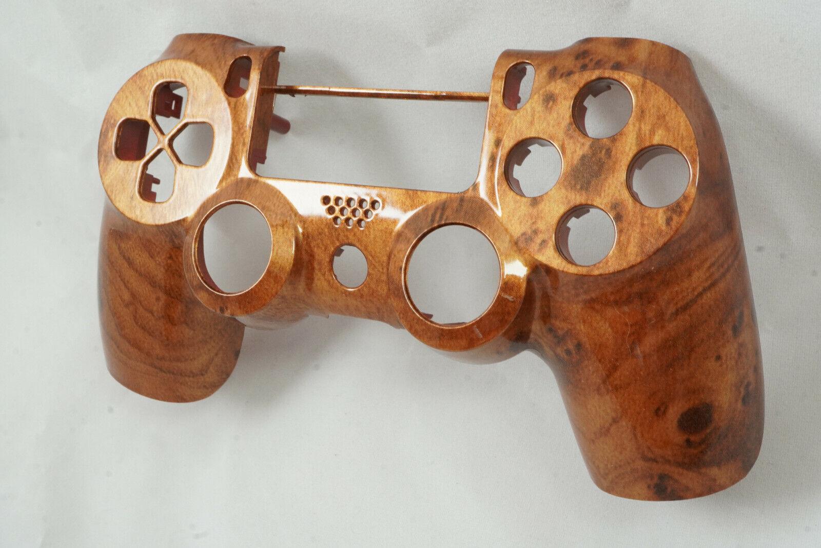 Finish Hard Wooden Glossy Front Face Shell For PS4 Controller - For current gen - Mike's Accessories and More