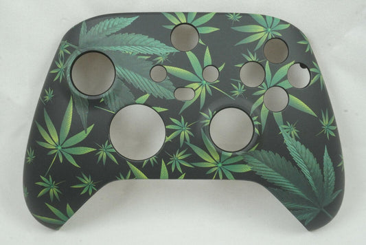 Cannabis Green Leave Soft Touch Front Shell Xbox One Series Controller Model1914 - Mike's Accessories and More