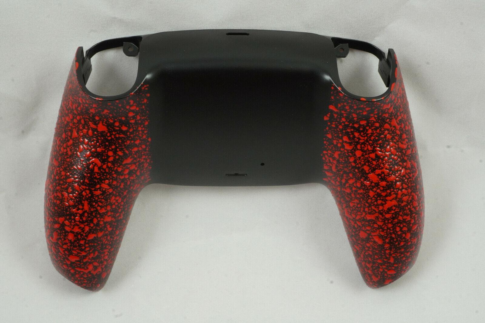 Red Textured Non-slip Back Shell For PS5 Controller Model CFI-ZCT1W - Mike's Accessories and More