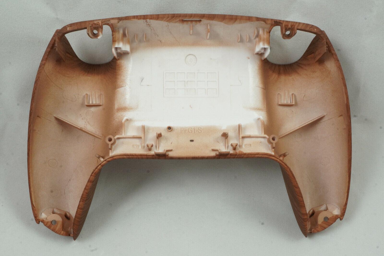 Wooden Grain Soft Touch Back Shell For PS5 Controller Model CFI-ZCT1W - Mike's Accessories and More