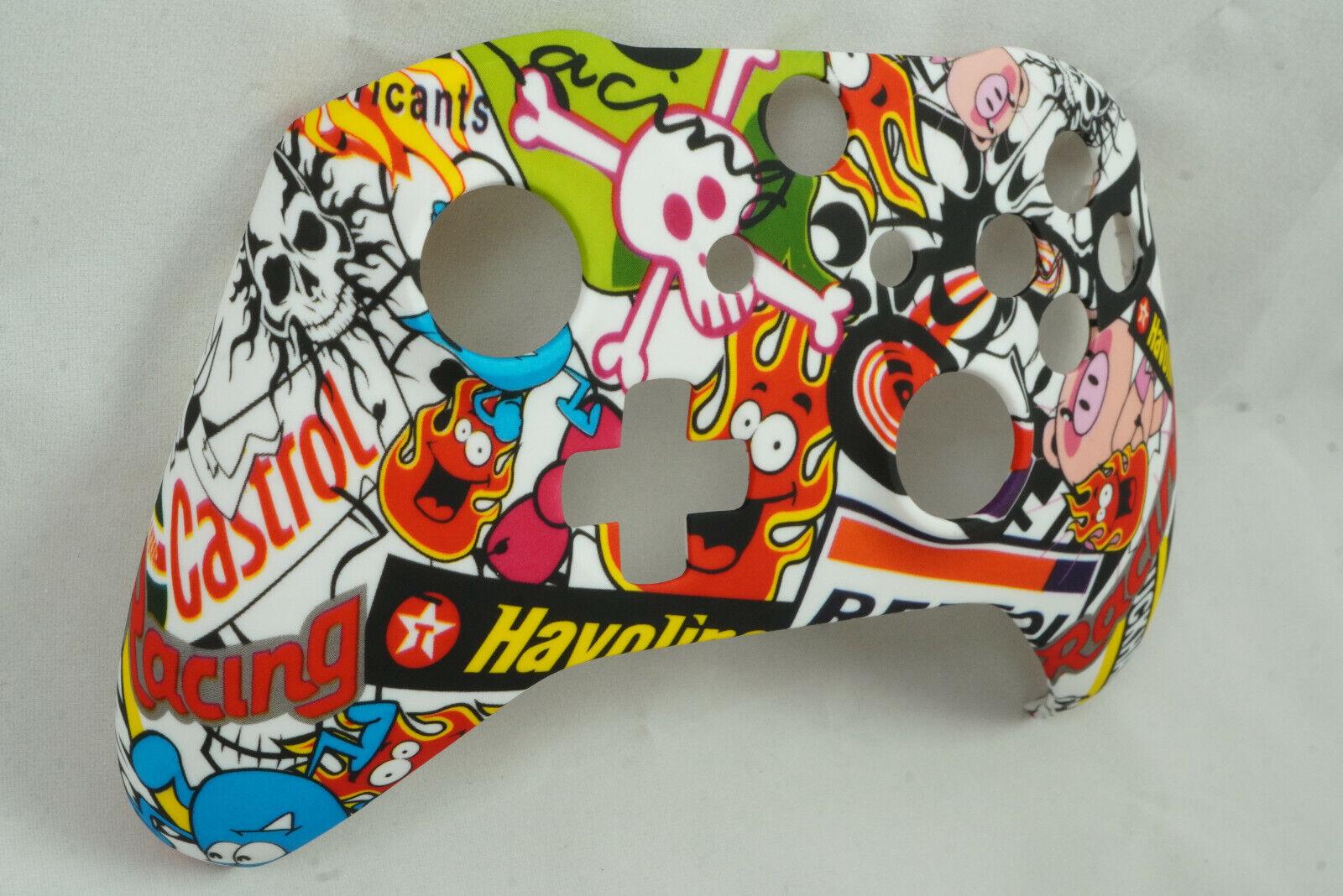 Sticker Bomb Soft Touch Front Shell For Xbox One S Controller  - Model 1708 - Mike's Accessories and More