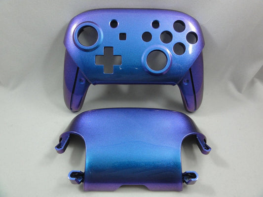 Blue & Purple Chameleon Front & Back Shell, Nintendo Switch Pro Controller - Mike's Accessories and More