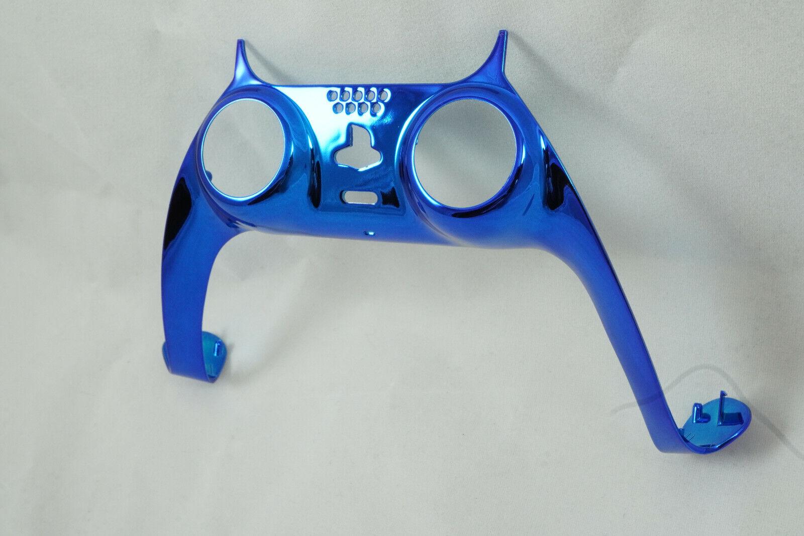 Chrome Blue Shell Trim For PS5 Controller + Joystick accent rings - Mike's Accessories and More