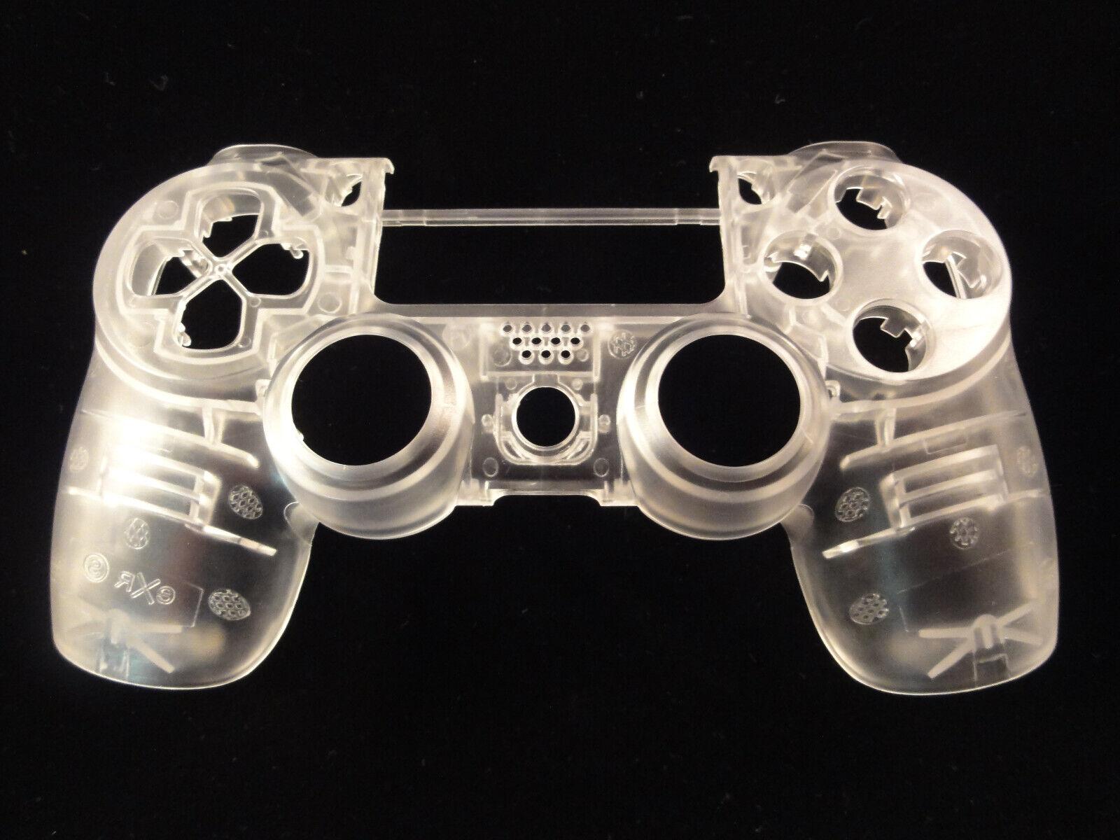 Transparent Clear Front Face Replacement Shell For PS4 Controller, Current Gen - Mike's Accessories and More