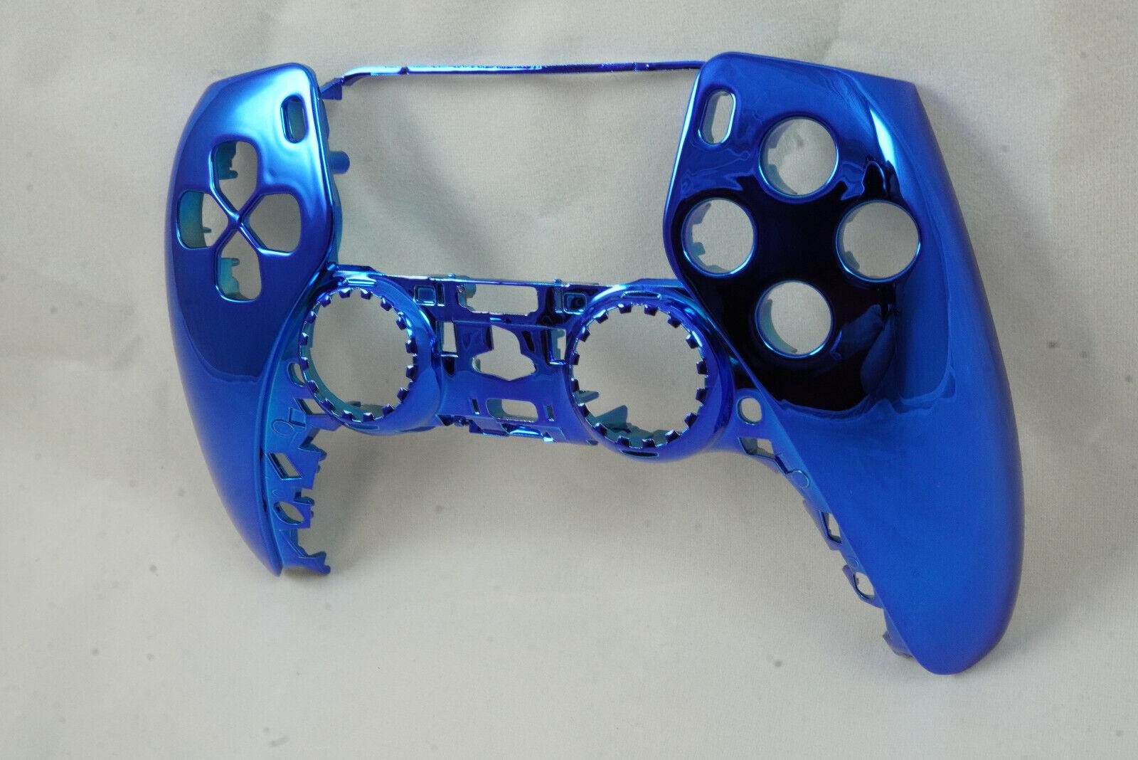 Chrome Blue Front Shell For PS5 Controller Model CFI-ZCT1W - Mike's Accessories and More