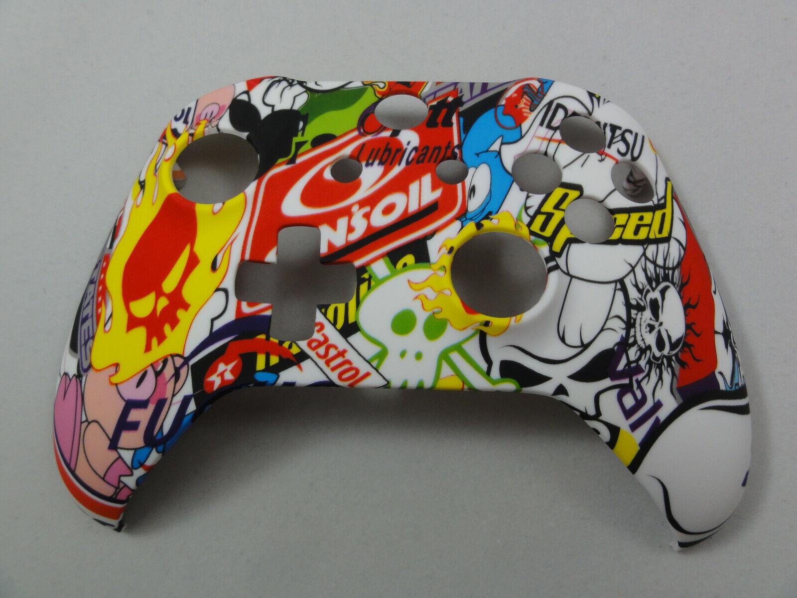 Sticker Bomb Soft Touch Front Shell For Xbox One S Controller  - Model 1708 - Mike's Accessories and More