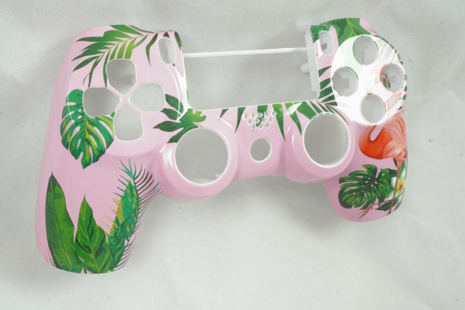 Pink Flamingo Soft Touch Front Face Shell For PS4 Controller - For current gen - Mike's Accessories and More