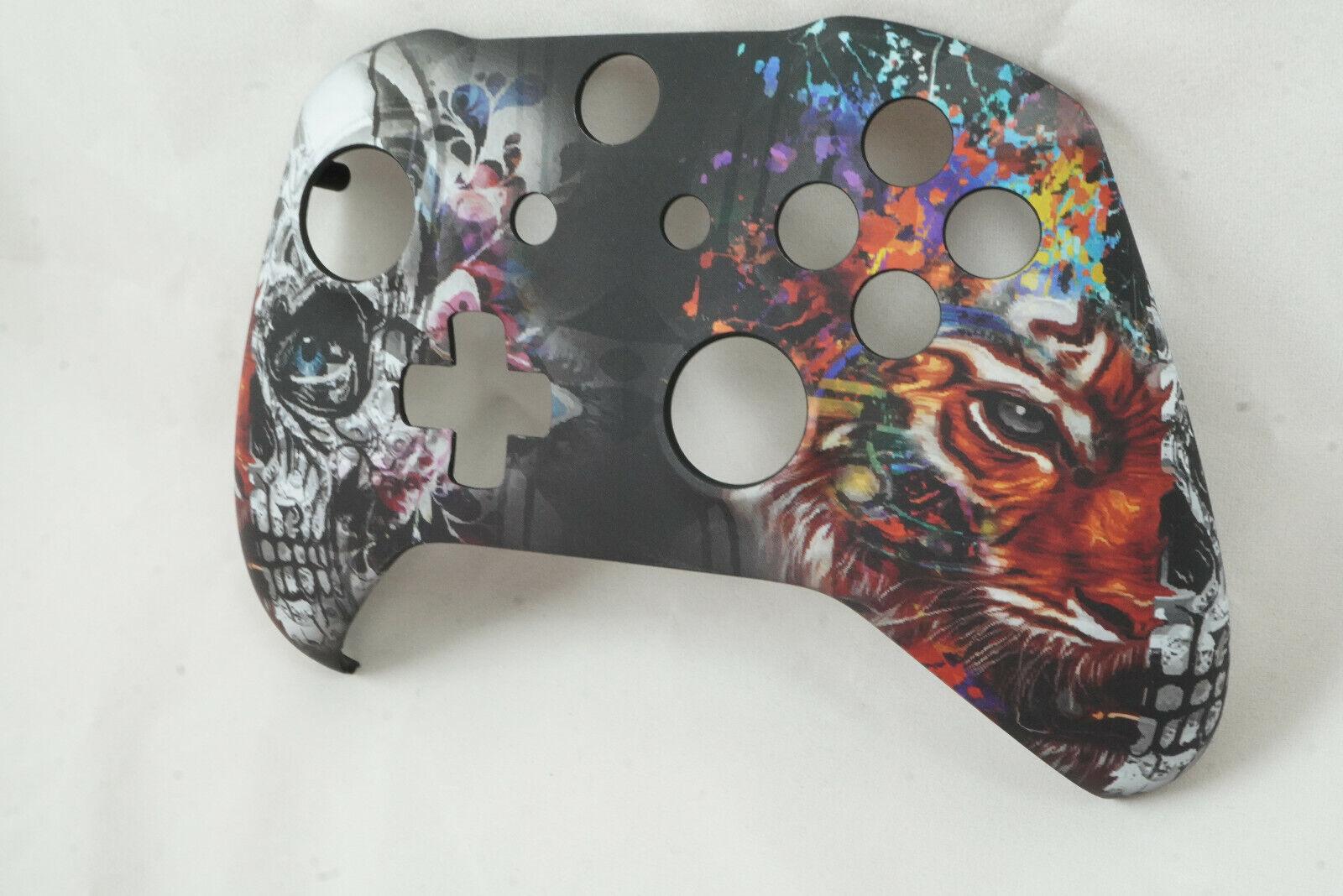 Soft Touch Tiger Skull Front Shell For Xbox One S Controller  - Model 1708 - Mike's Accessories and More