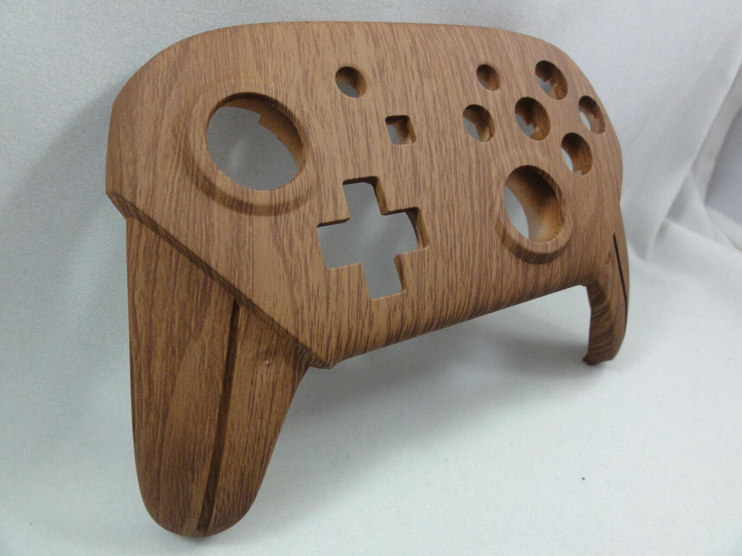 Wooden Grain Soft Touch Front & Back Shell, Nintendo Switch Pro Controller - Mike's Accessories and More