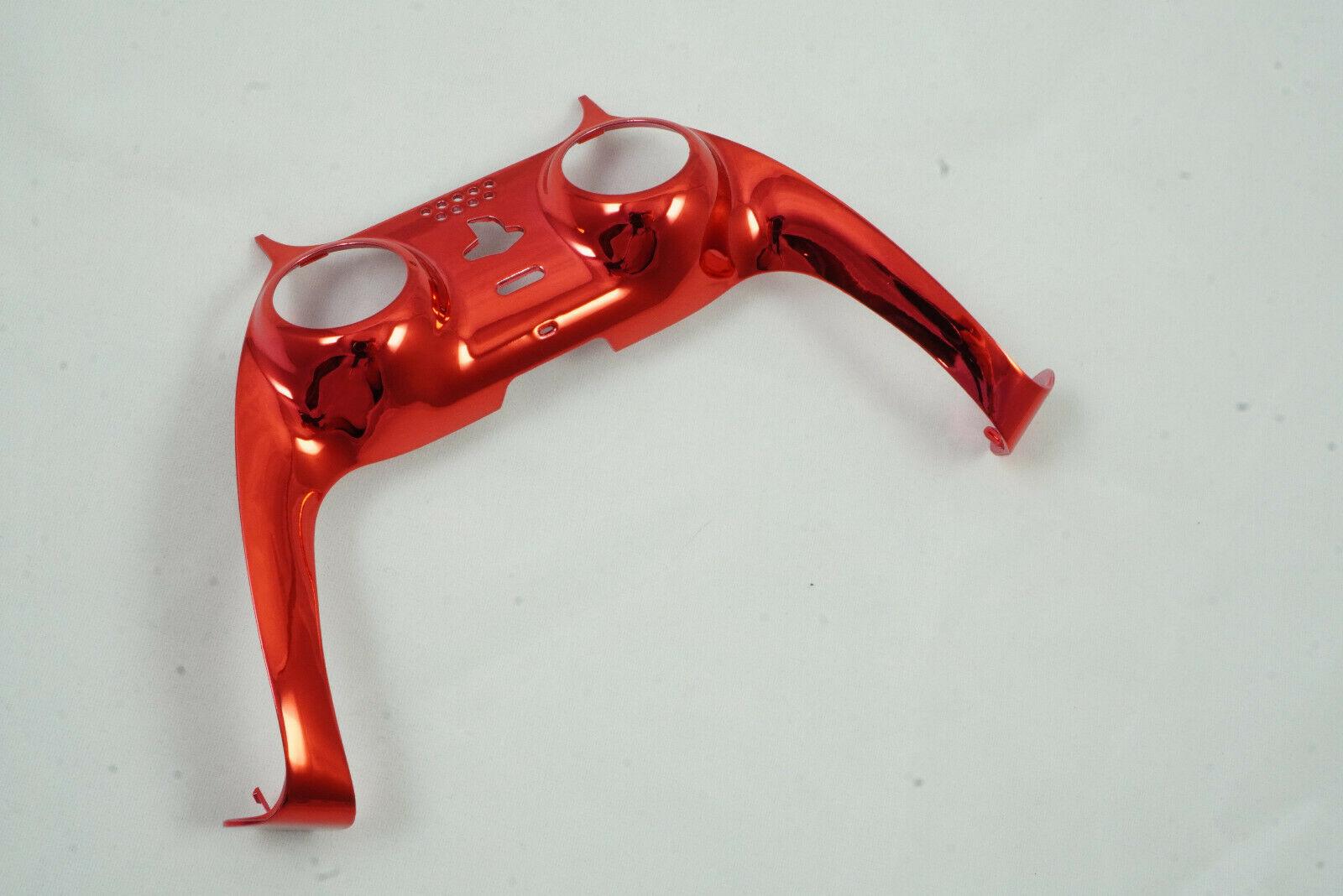 Chrome Red Shell Trim For PS5 Controller + Joystick accent rings Model CFI-ZCT1W - Mike's Accessories and More