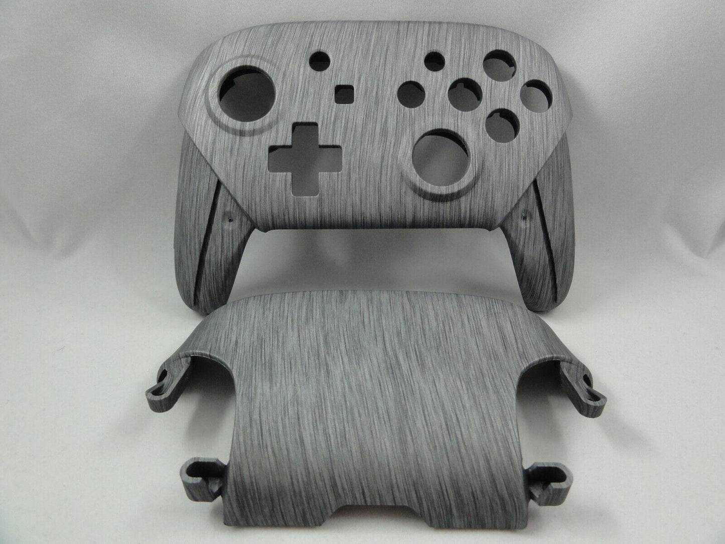 Metallic Silver Soft Touch Front & Back Shell for Nintendo Switch Pro Controller - Mike's Accessories and More