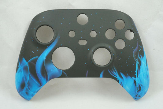 Blue Flame Soft Touch Front Shell Xbox One Series Controller Model 1914 - Mike's Accessories and More