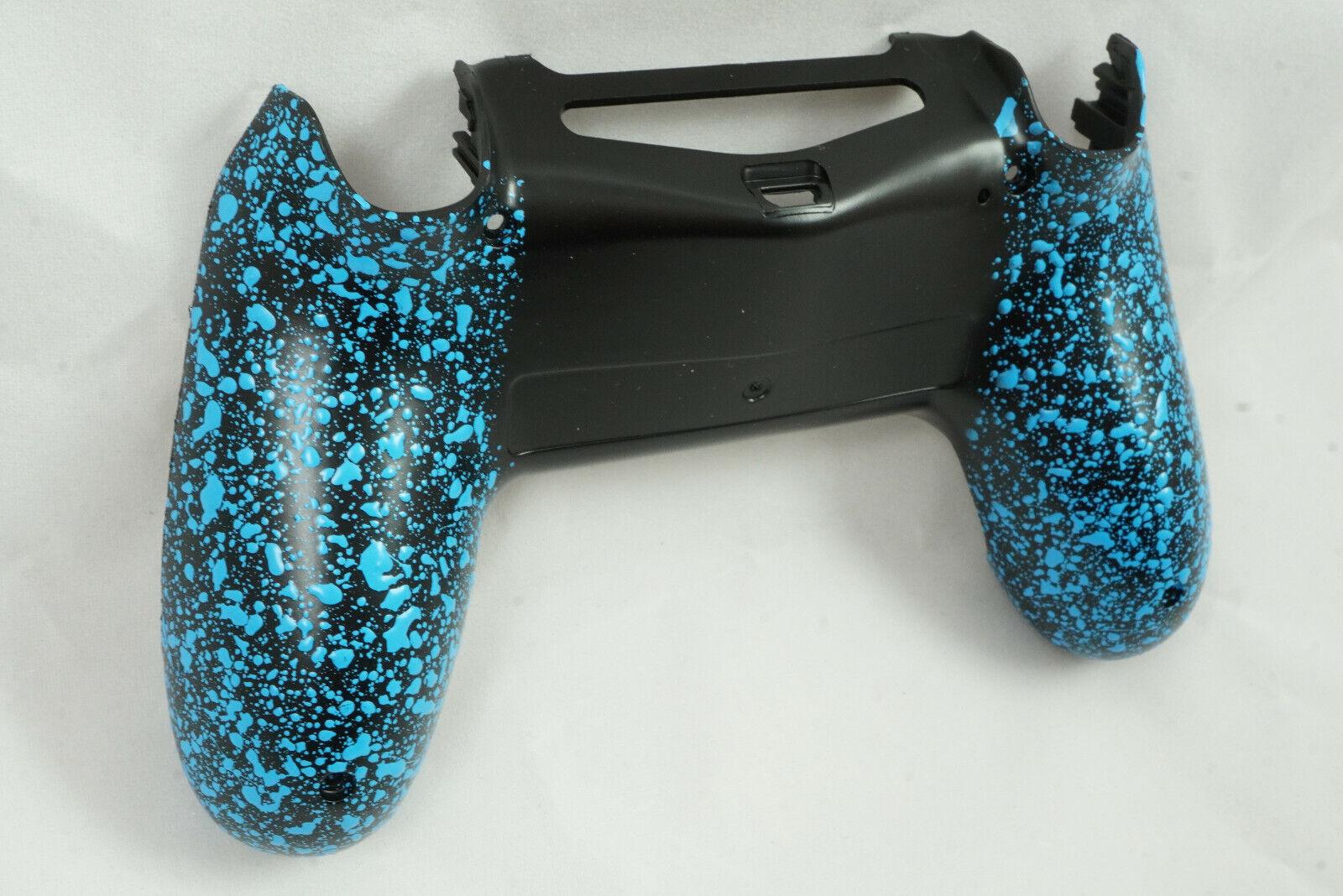 Blue Textured Non-slip Back Shell For PS4 Controller - New - For current gen - Mike's Accessories and More