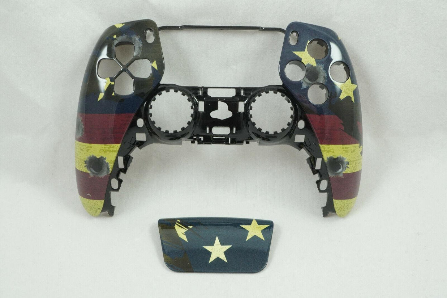 American Bullet Flag Front Shell + Touch Pad PS5 Controller Model CFI-ZCT1W - Mike's Accessories and More