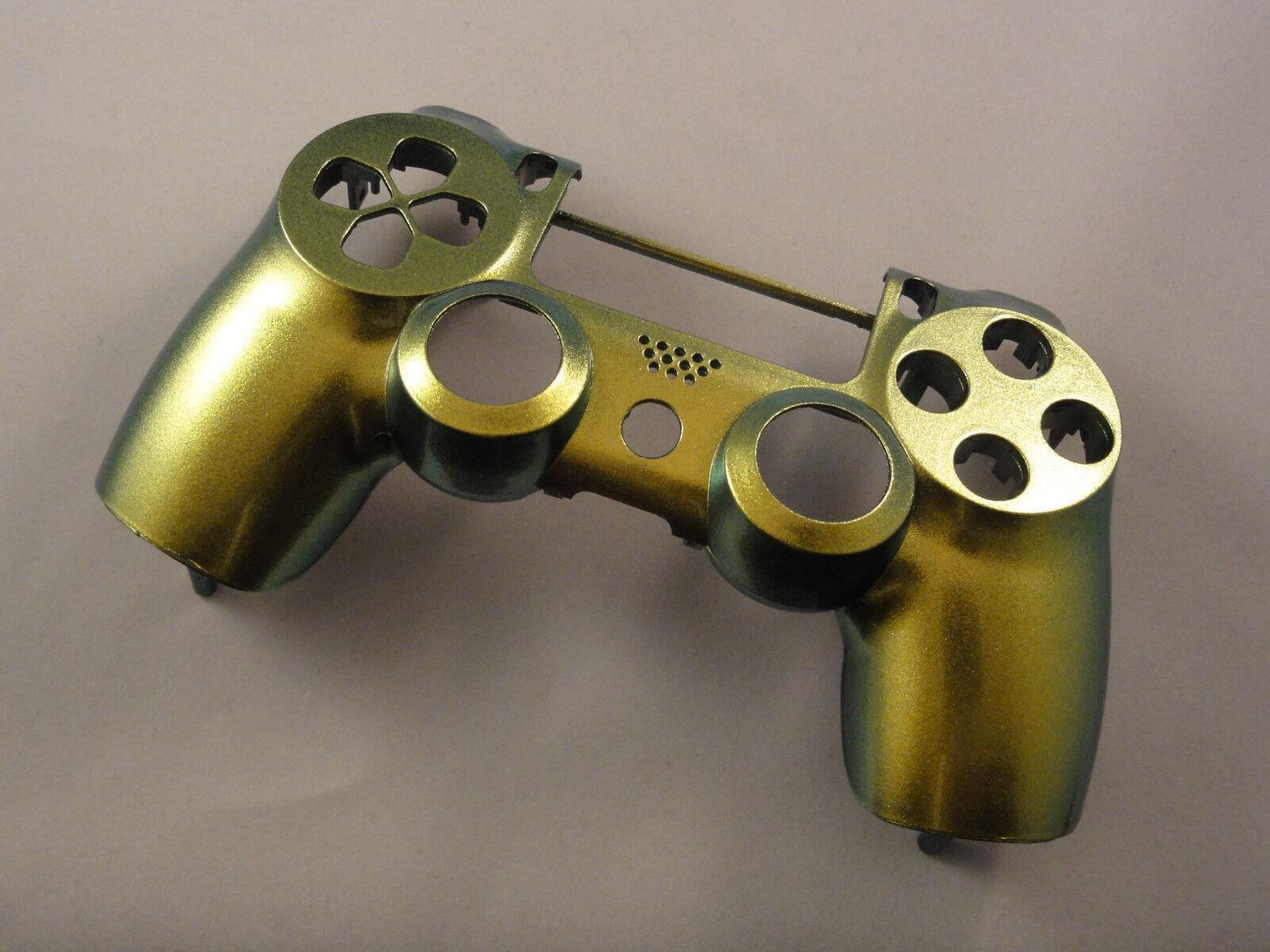 Gold & Green Chameleon Front Face Shell For PS4 Controller New For current gen - Mike's Accessories and More